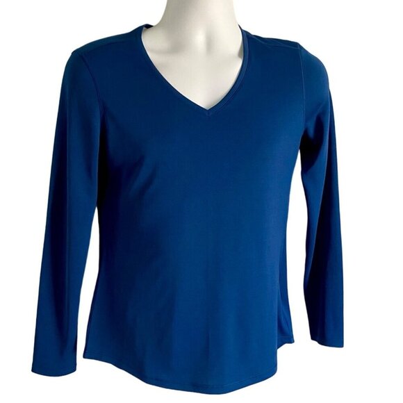 Reel Legends Freeline Blue Long Sleeve Performance Top Women's Size Small NEW - Picture 2 of 7